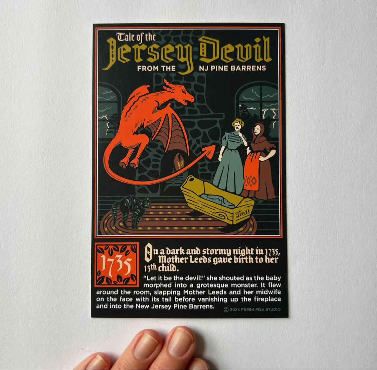 Tale of Jersey Devil Post Card