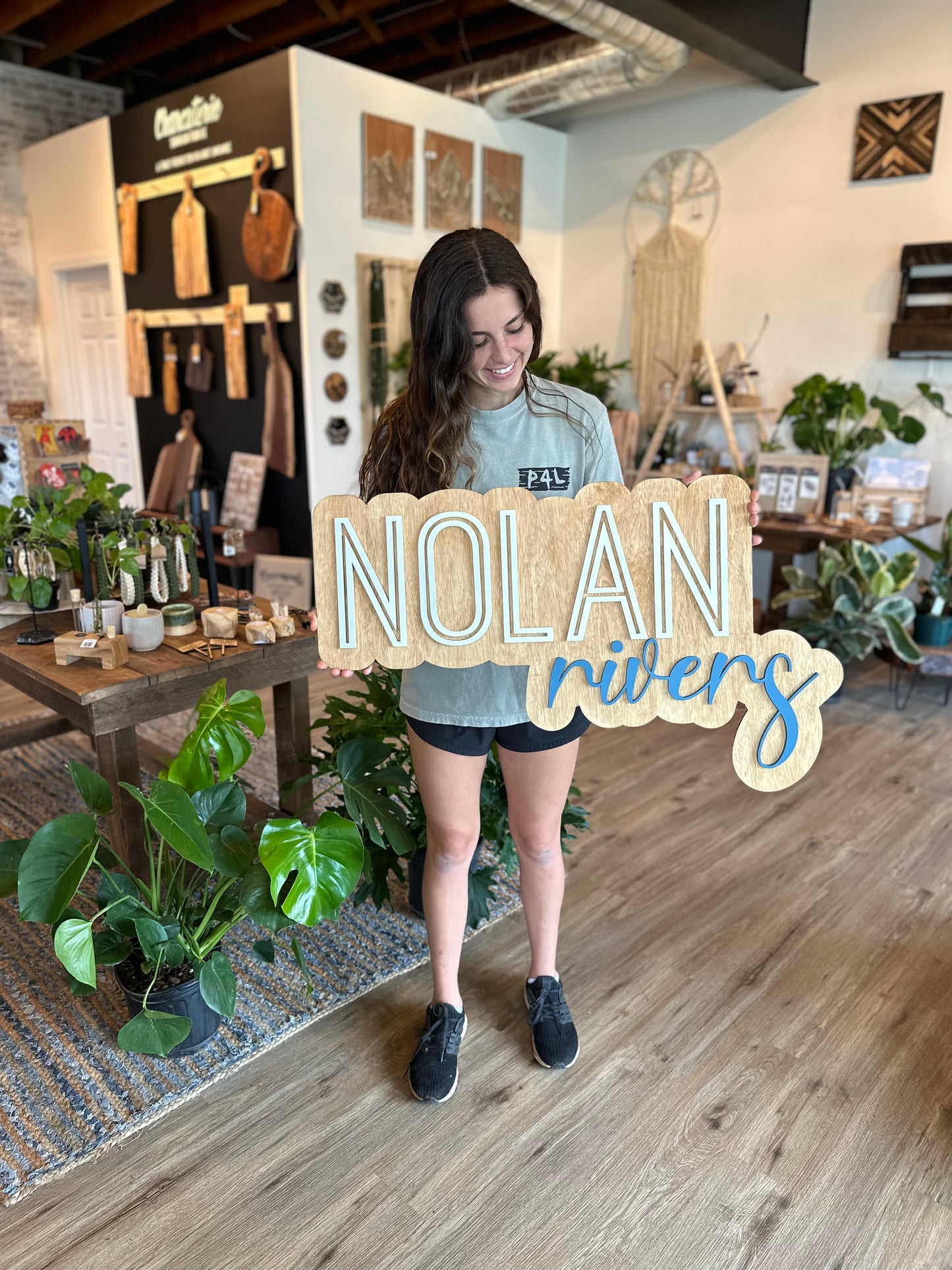 Baby Name W/ Backer