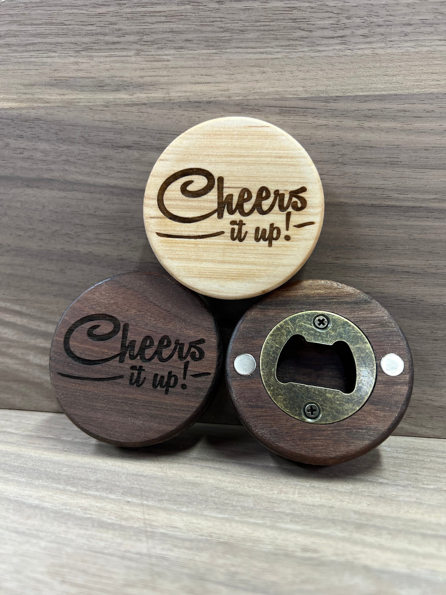 Custom Hardwood Bottle Opener