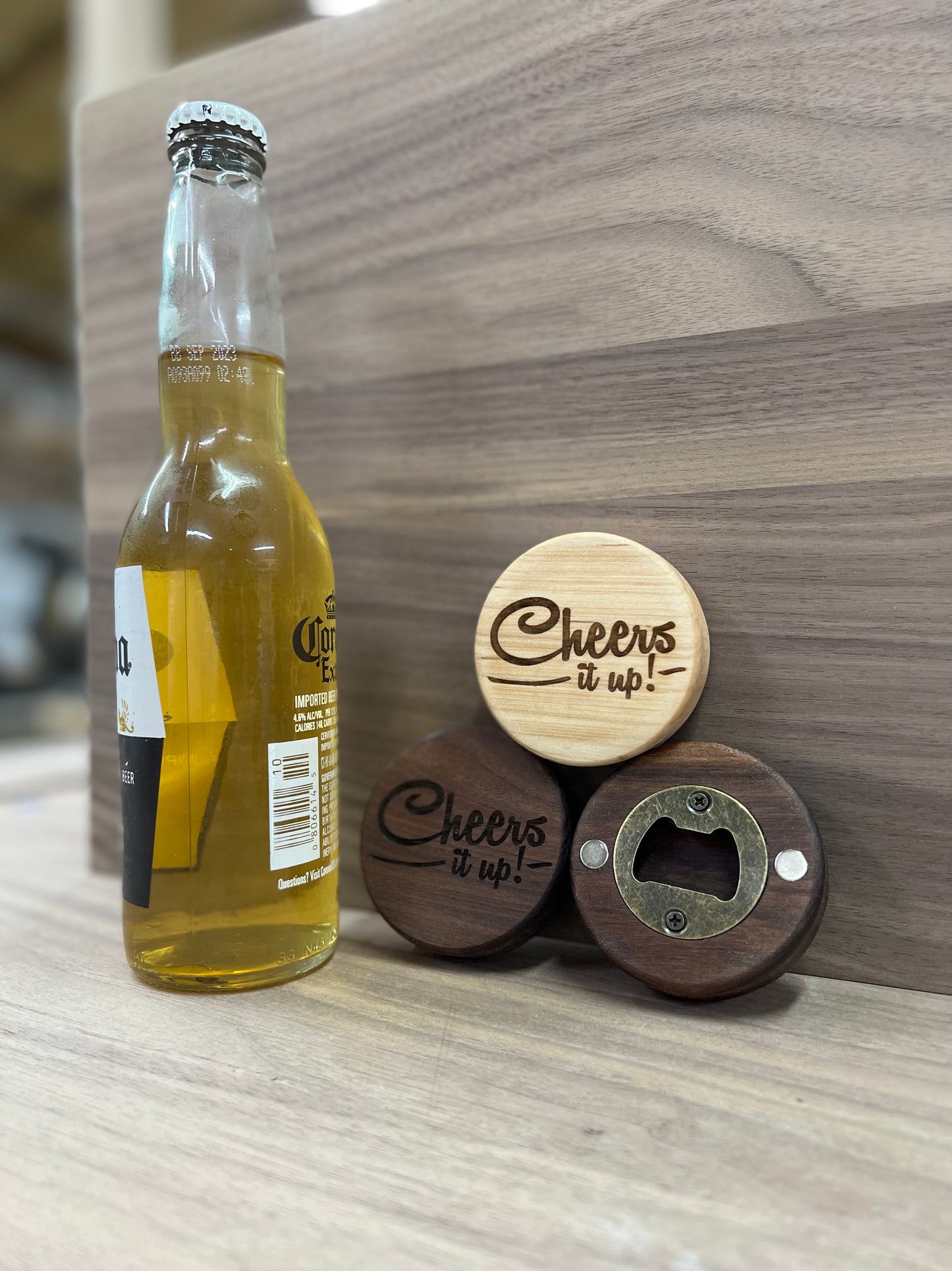 Custom Hardwood Bottle Opener