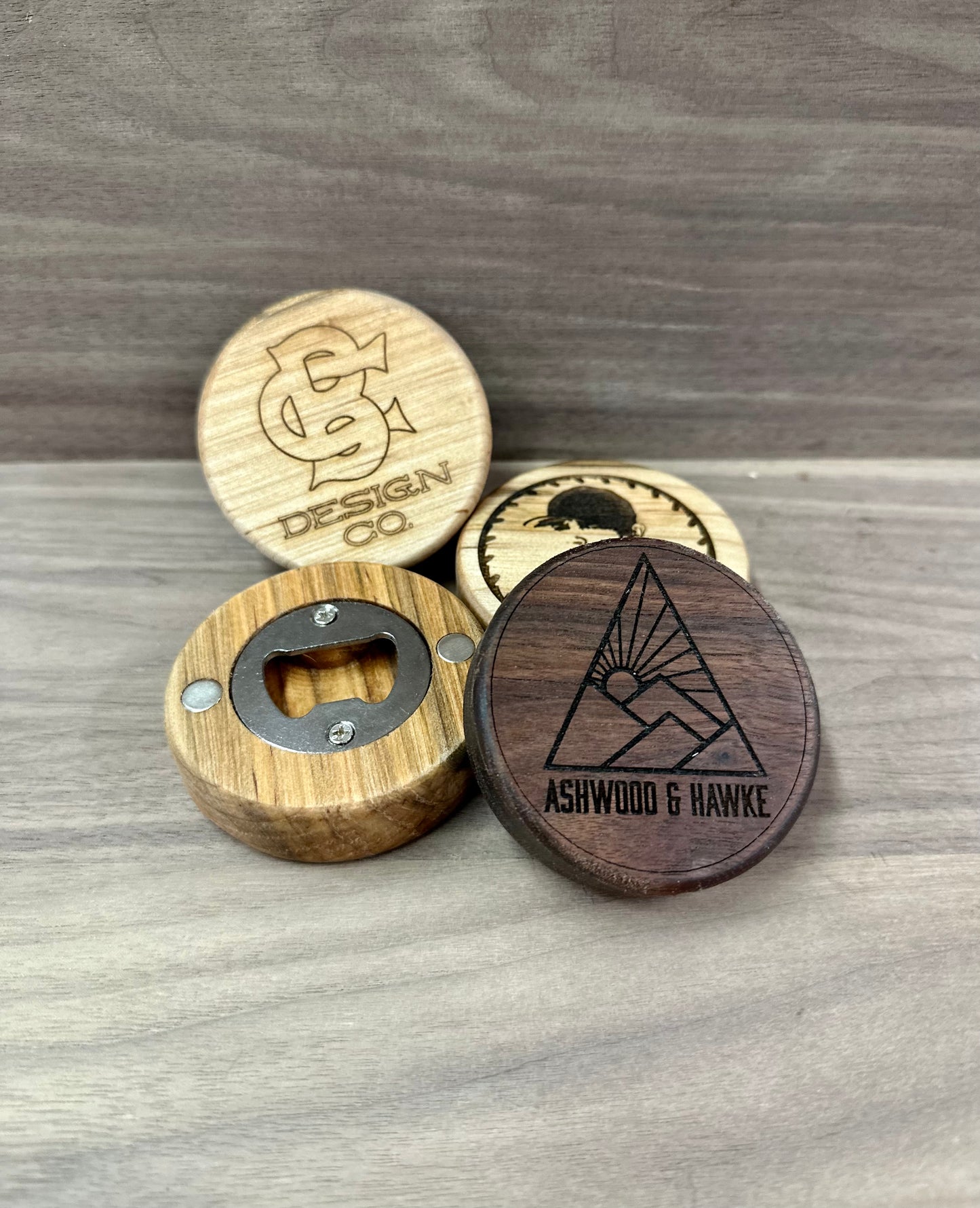 Custom Hardwood Bottle Opener