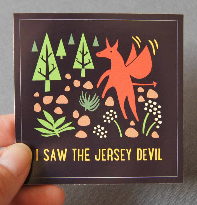 I Saw the Jersey Devil Sticker