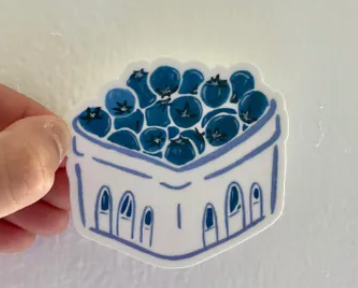 Blueberry Sticker