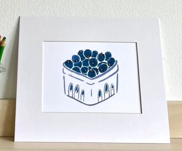 Blueberry Print