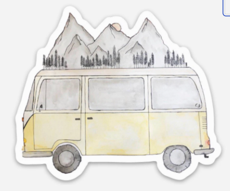 Wander Van Sticker