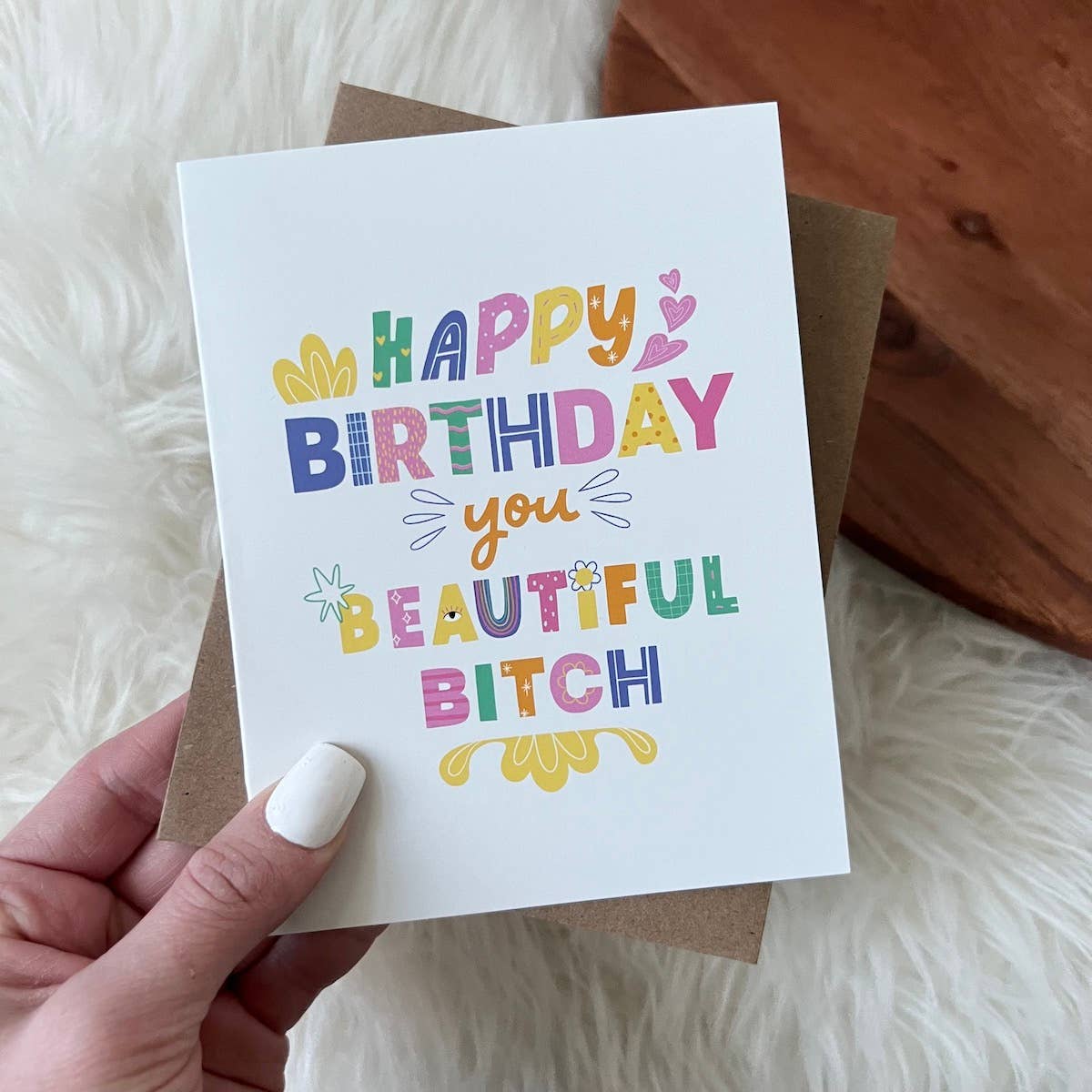 Happy Birthday you Beautiful Bit** Card