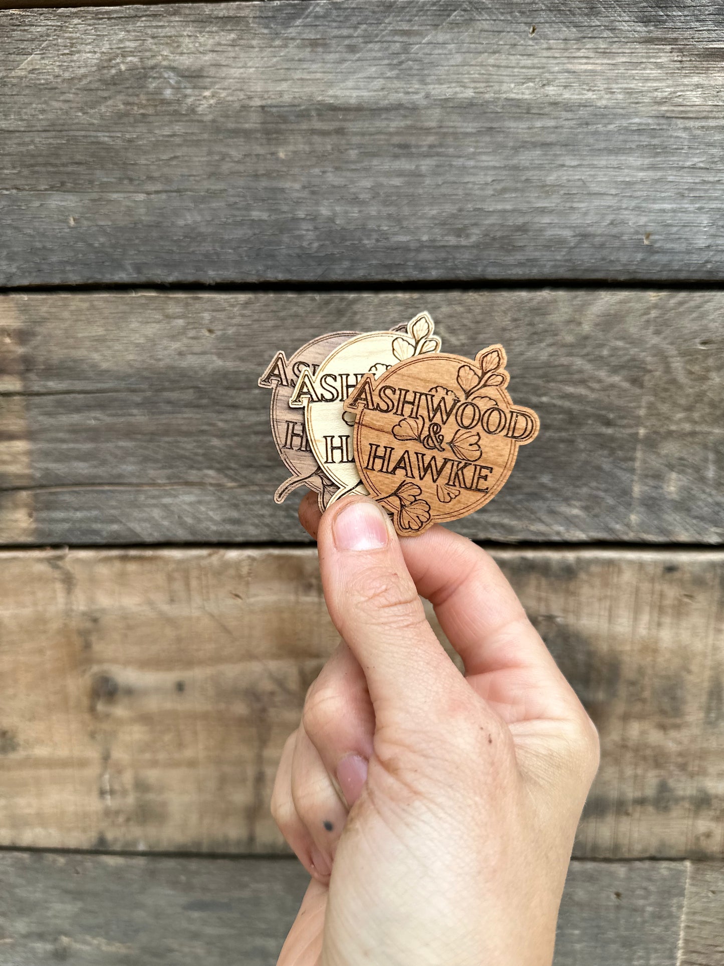 Custom Wooden Stickers