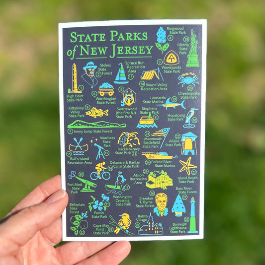 NJ State Parks Postcard