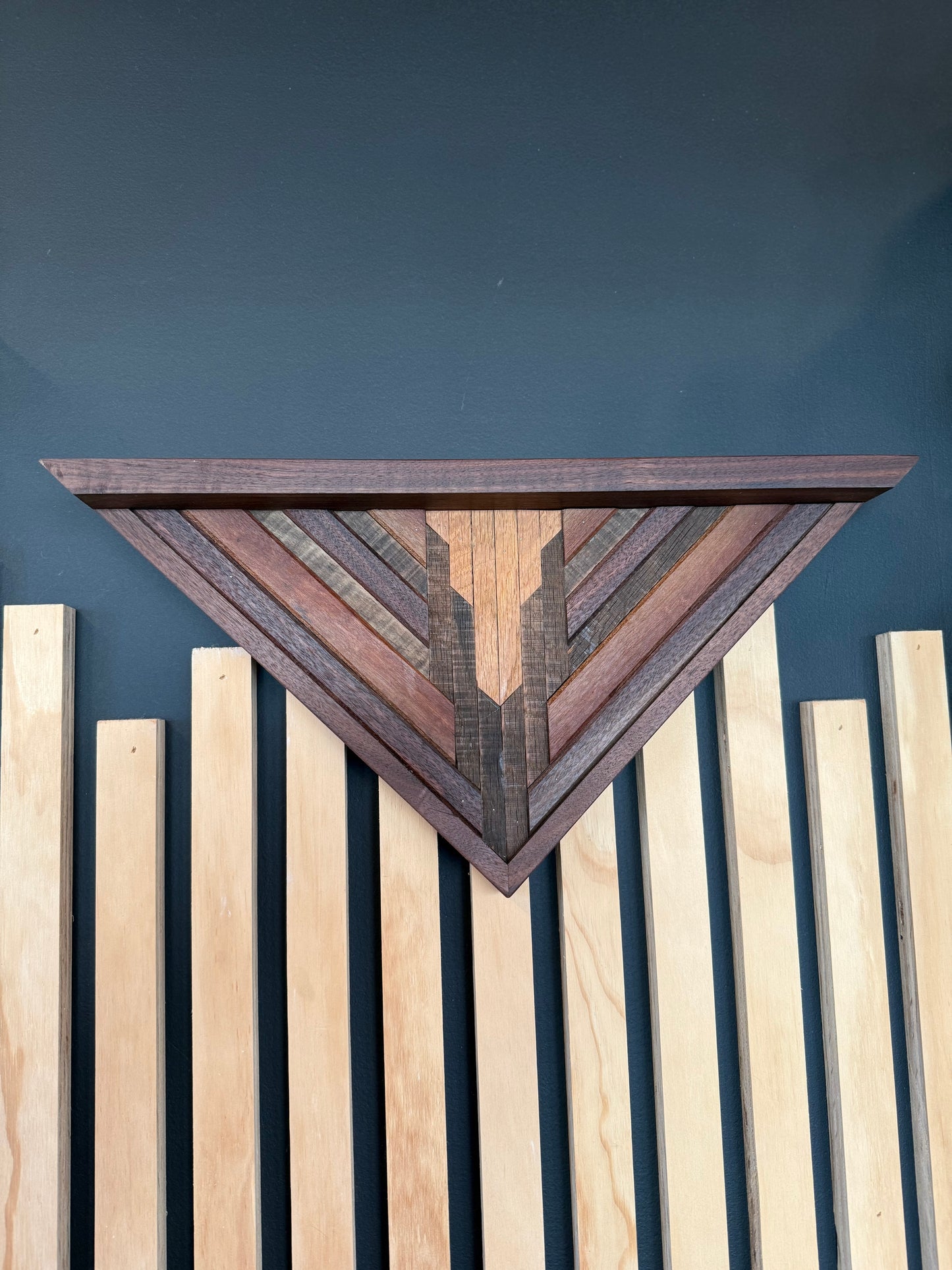 Walnut Mosaic Shelf