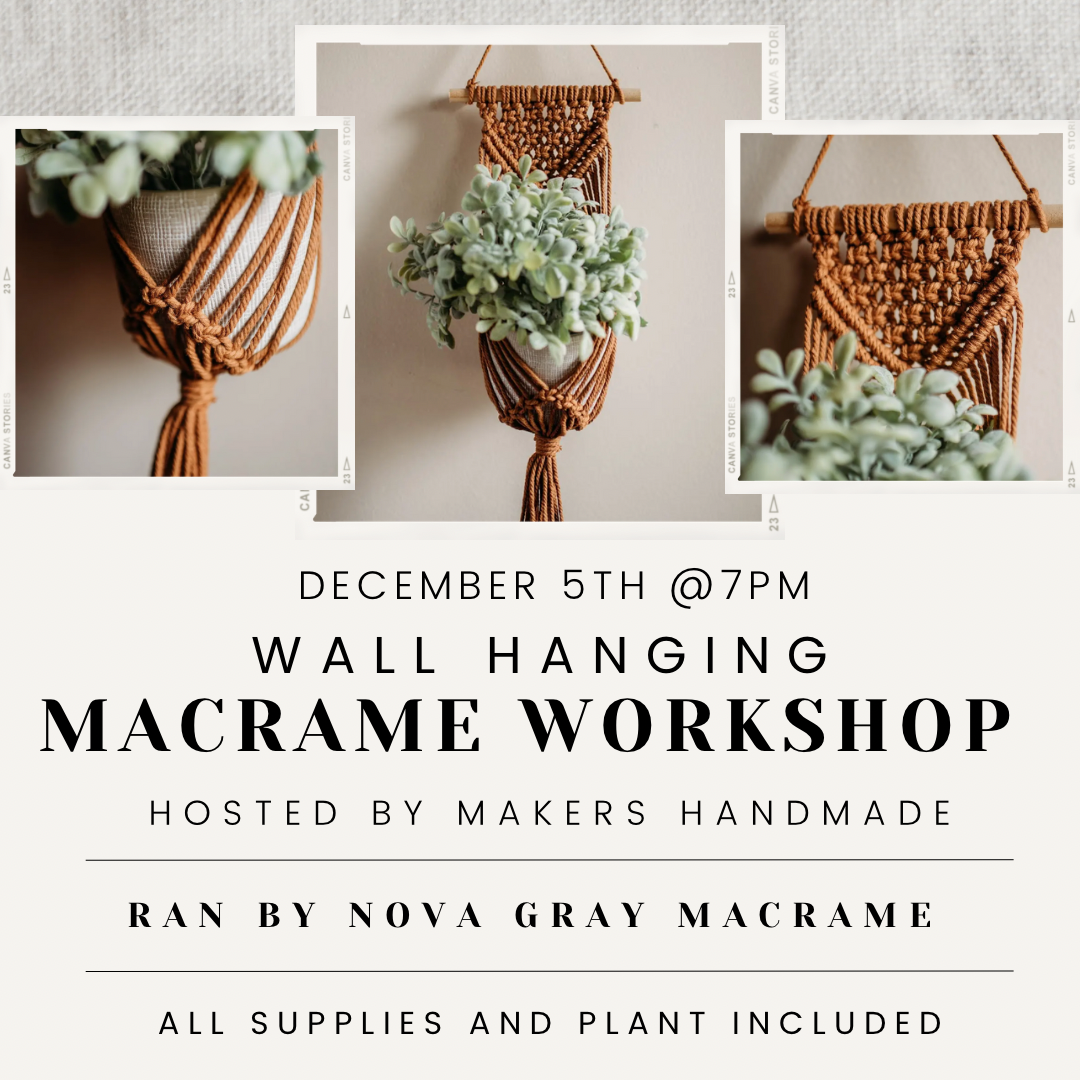 Wall Hanging Macrame Class 12/5