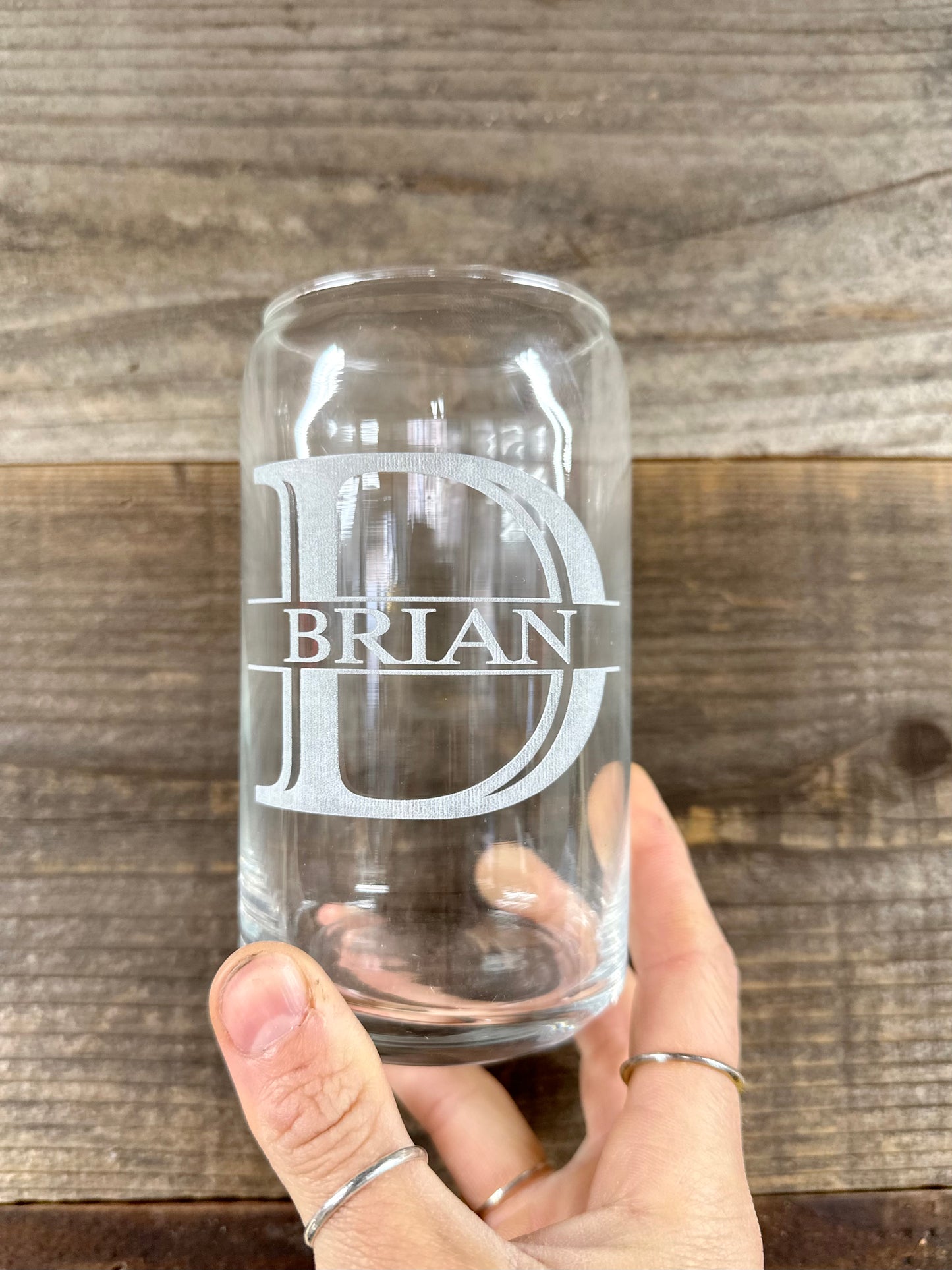 Custom Glass Can Engraving