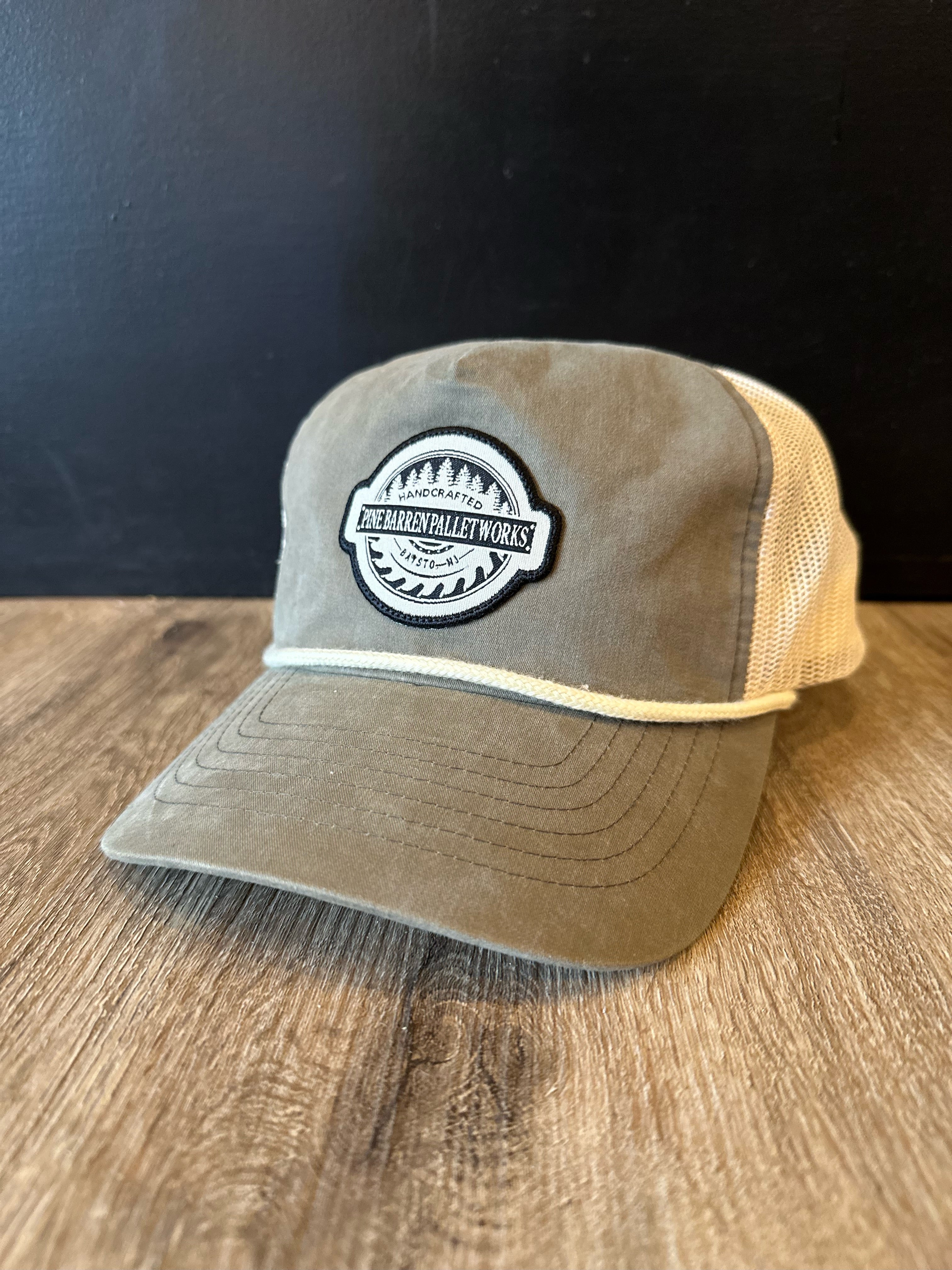 Panel Rope Hat w/ Woven Patch – Pine Barren Pallet Works LLC
