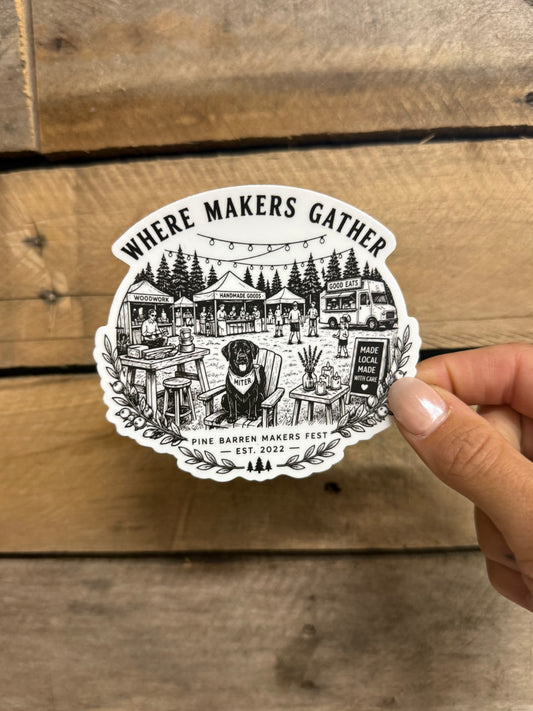 Where Makers Gather Sticker