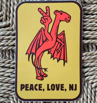 Peace, Love New Jersey Sticker