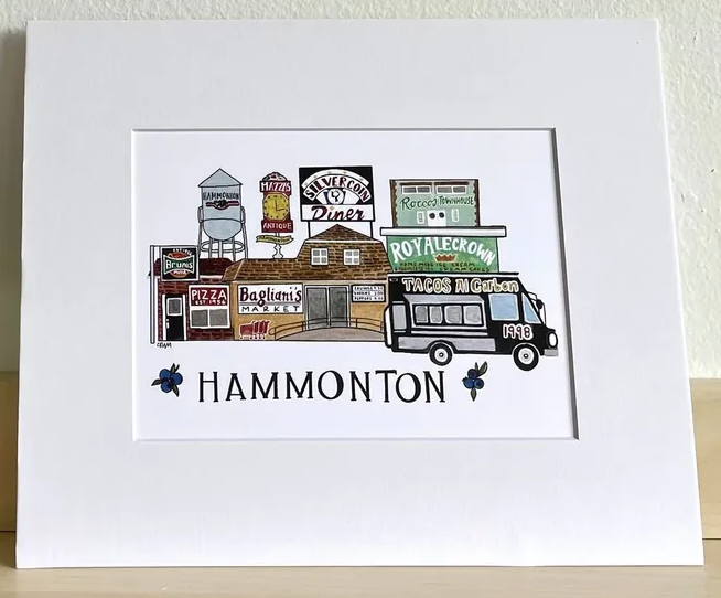 Hammonton Town Print