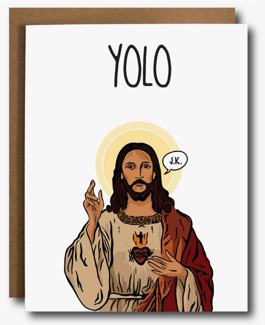 YOLO Jesus Card