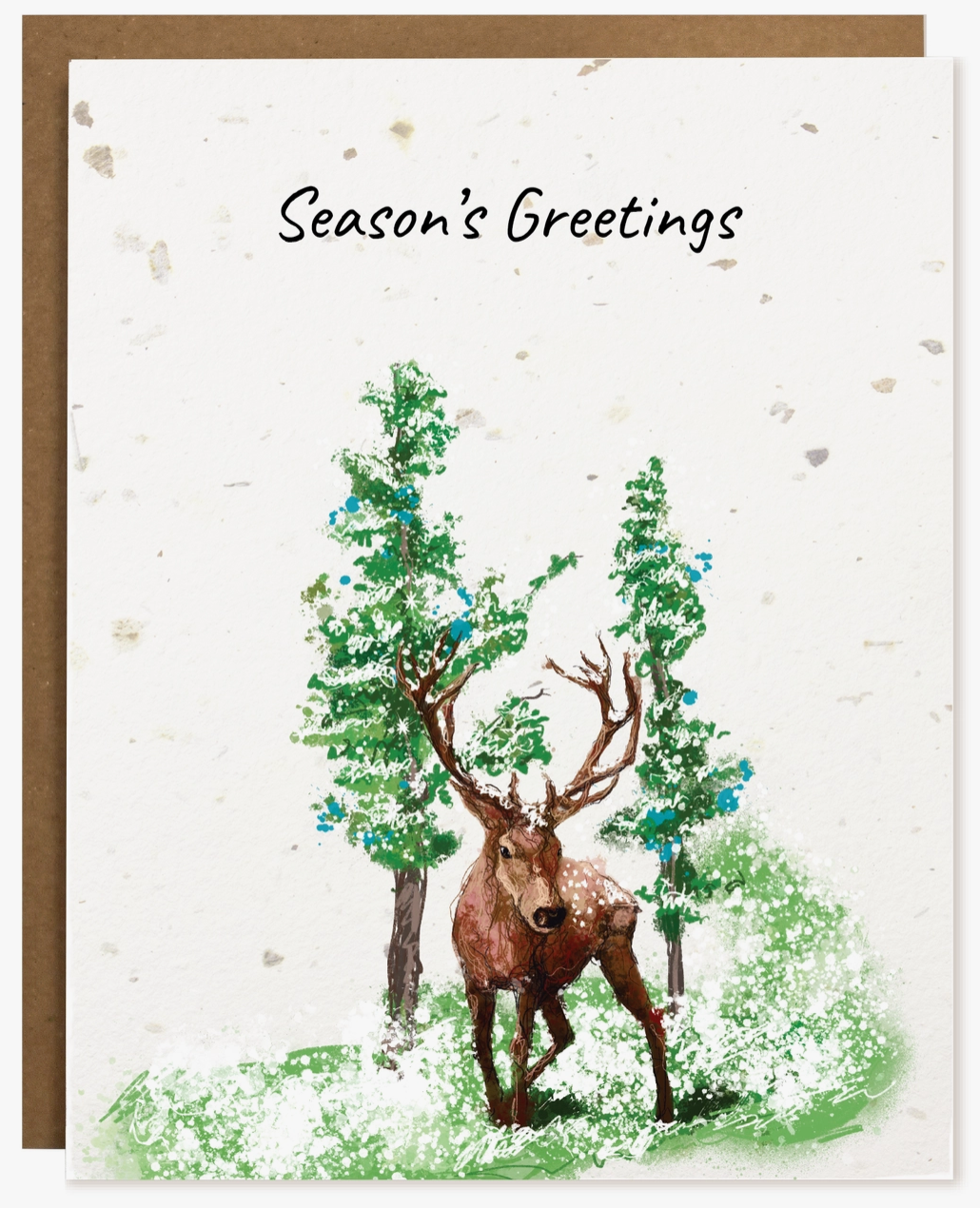 Season's Greetings Deer Card