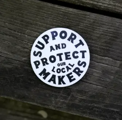 Support & Protect Sticker