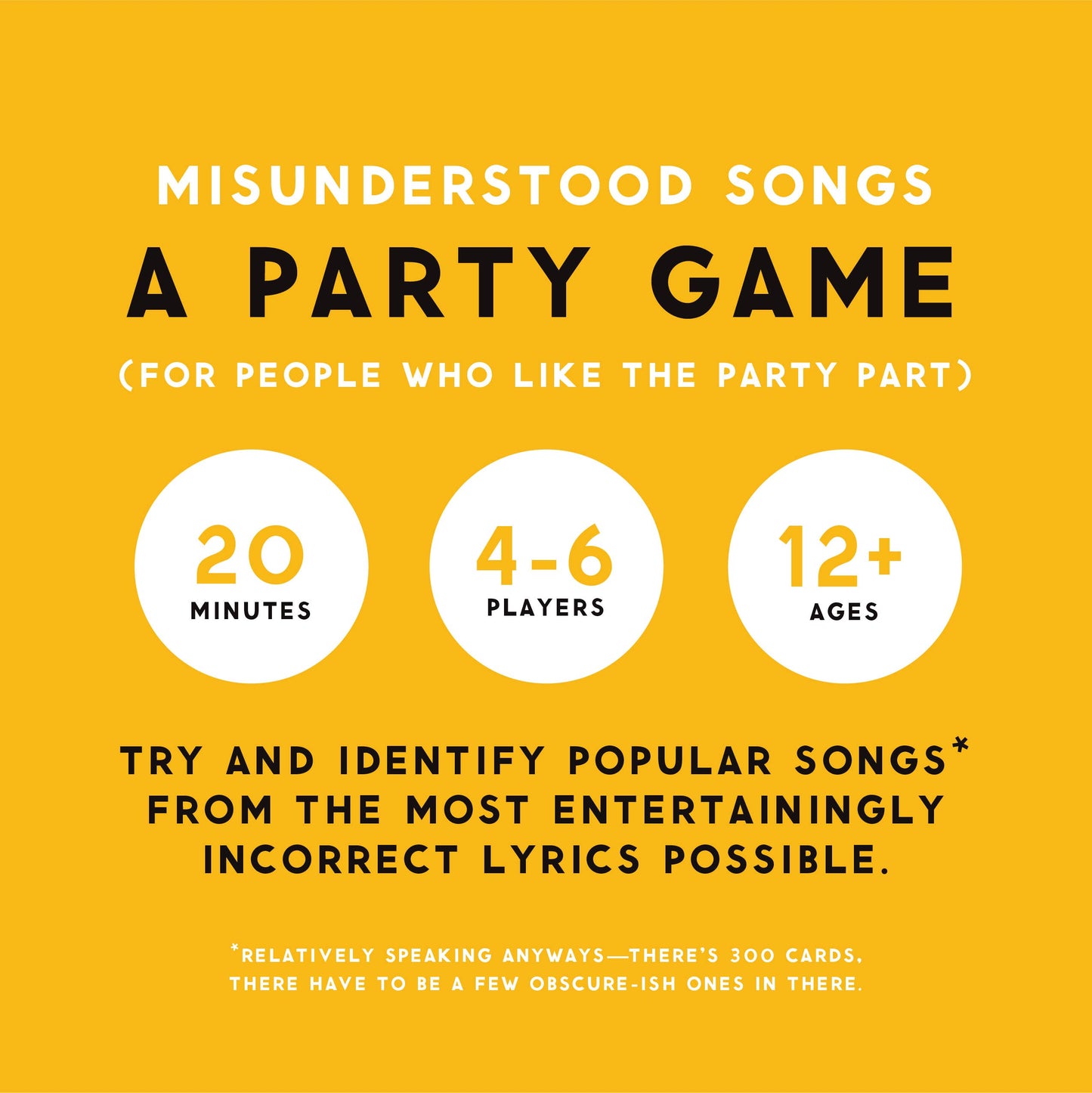 Misunderstood Songs Game