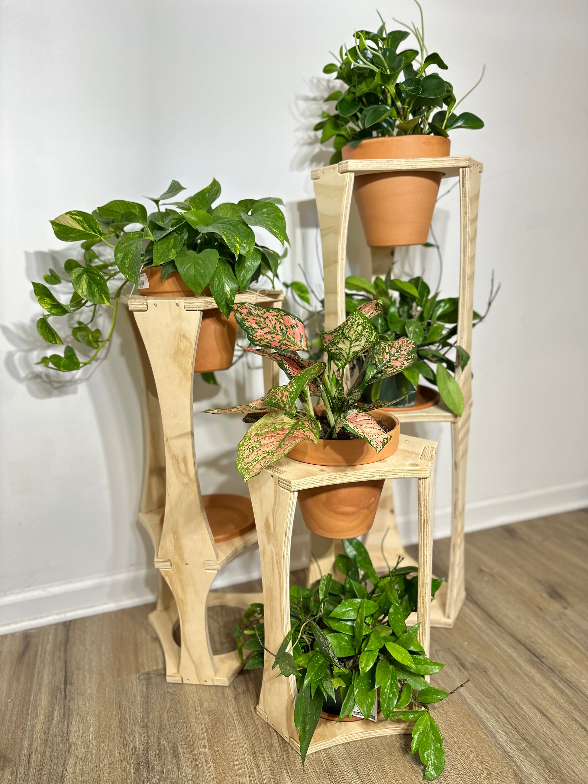 indoor plant stand ideas Modular Plant Stands – Pine Barren Pallet Works LLC